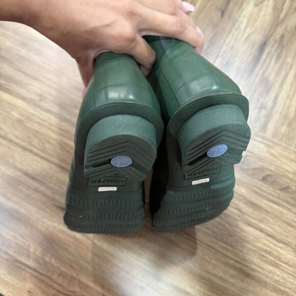 Hunter Forest Green Women's Original Tall Rain Boots Size 8 - Picture 6 of 8